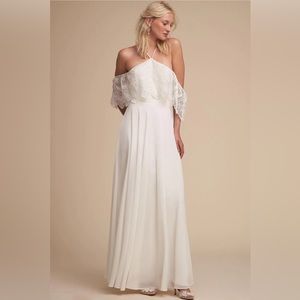 Anthropologie BHLDN Pearson Dress | White | Large | NWOT
